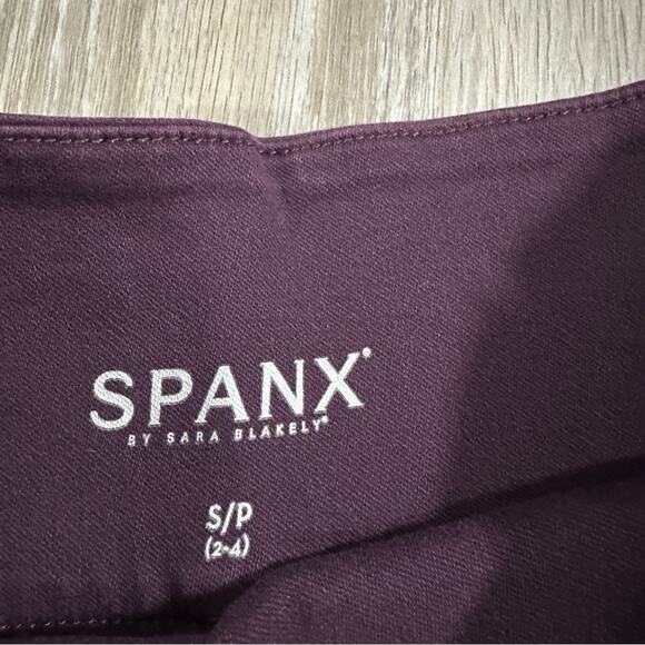 Spanx Alexia Burgundy Red Purple High Rise Side Zip Skinny Jeans Size S - Picture 6 of 10